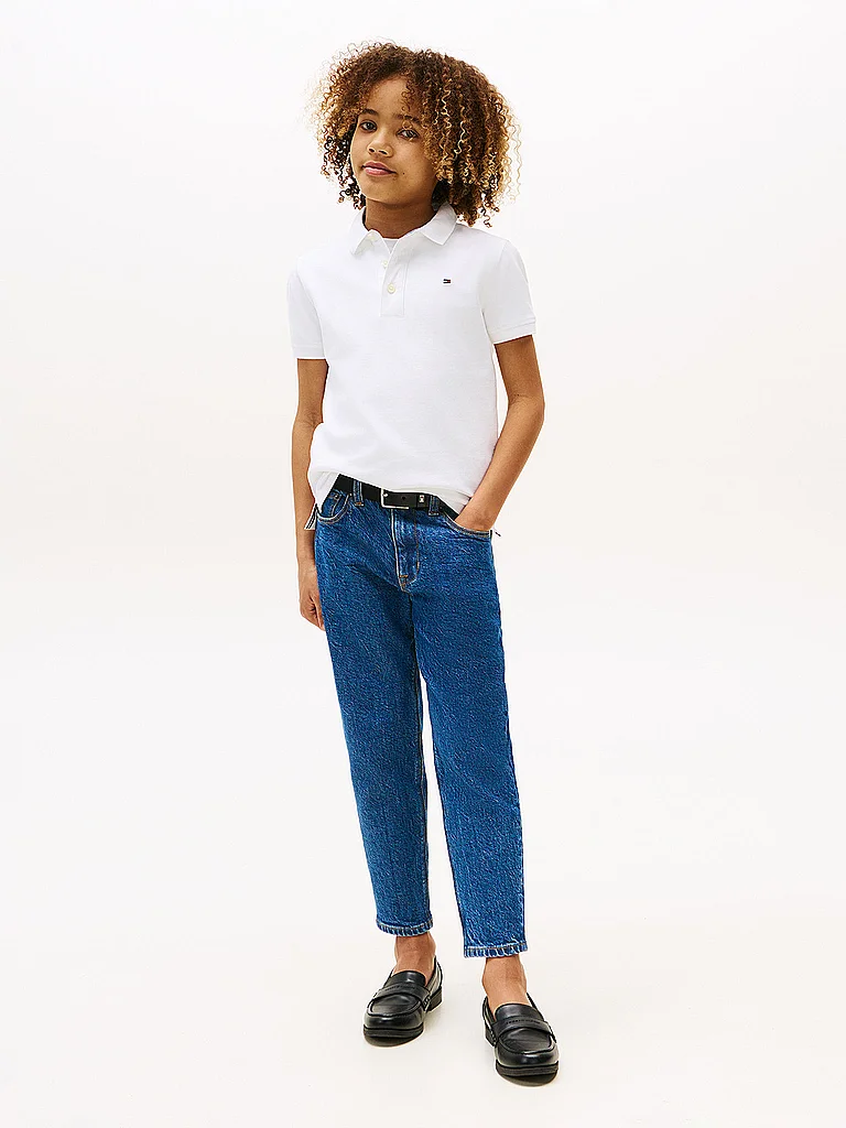 Tommy Hilfiger Polo à Manches Courtes Bright White 4 Années Garçons 3